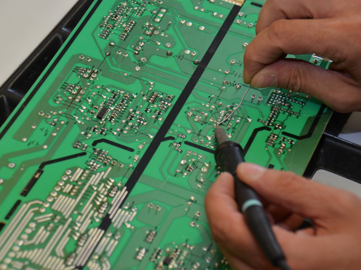 Einblick in eine Reparatur